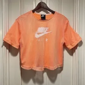 Nike Tops Never Used Nike Air Mesh Womens Overlay Crop Top